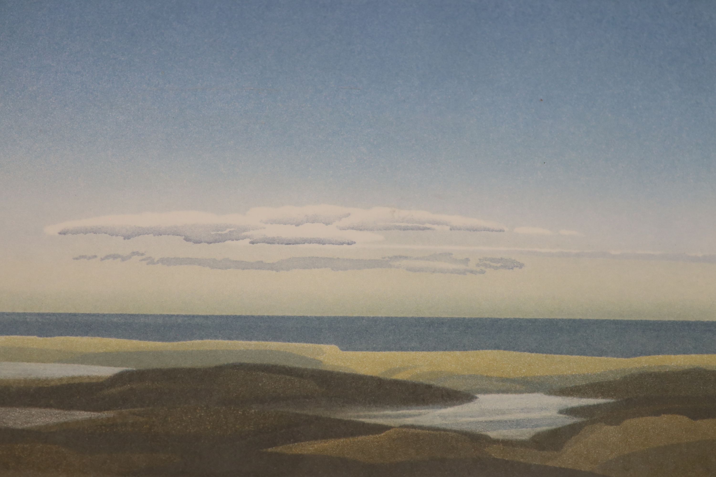 Michael Fairclough (b.1940), a set of four artist proof prints, The Hebredian Suite, signed in pencil, 13/20, overall 40 x 50cm